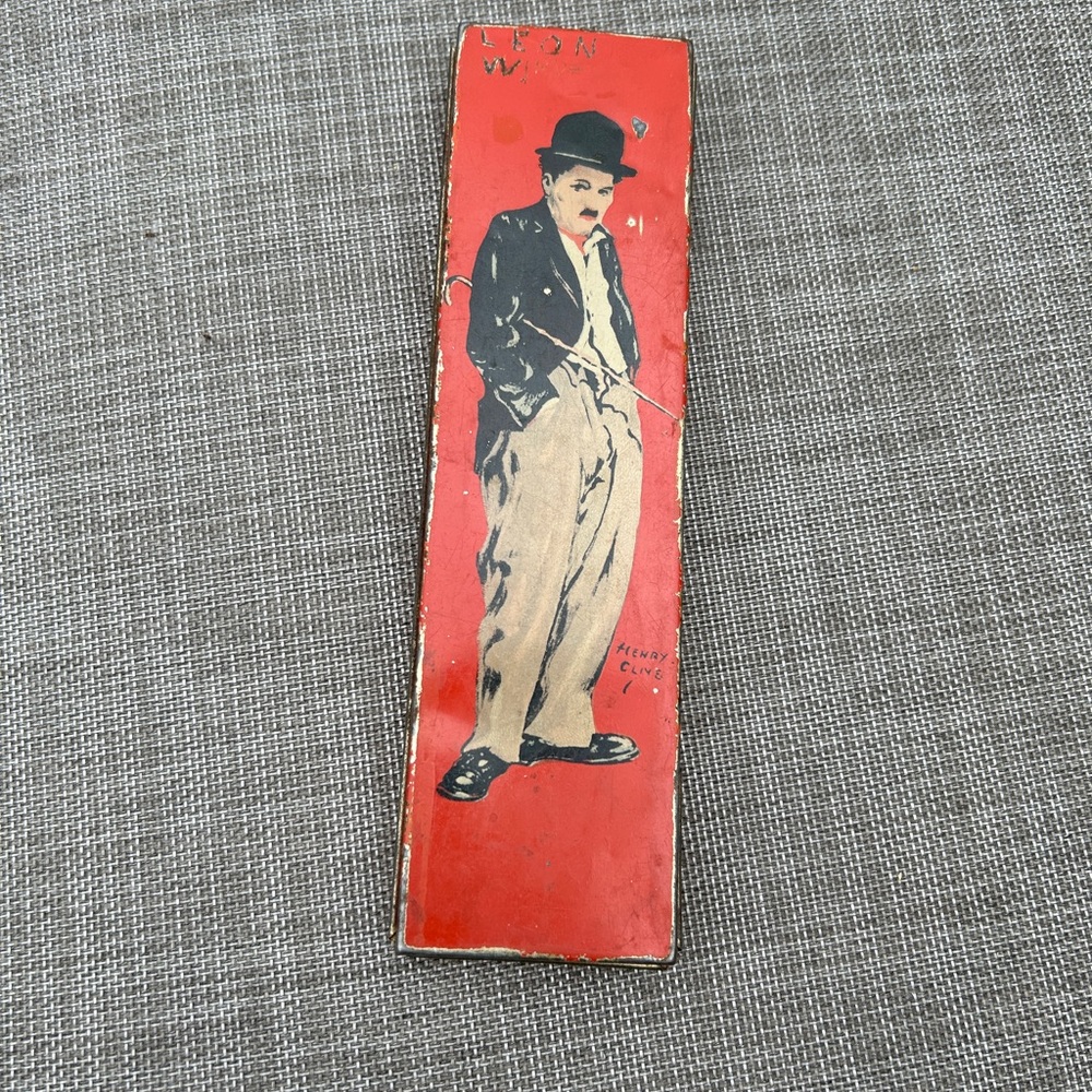 Charlie Chaplin Antique Tin